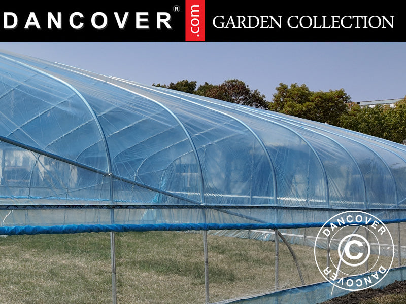 Polytunnel drivhus cover til GH18400, 6x10x2,5m, 100-micron PO film, Transparent