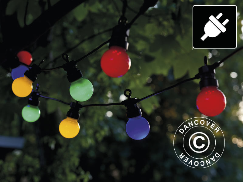 LED Lyskæde Startsæt, Lucas, Sirius, 3m, Sort/Mix/Varm Hvid