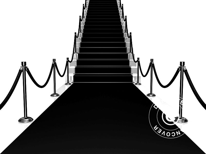 Sort løber, 1,25x8m, 400g