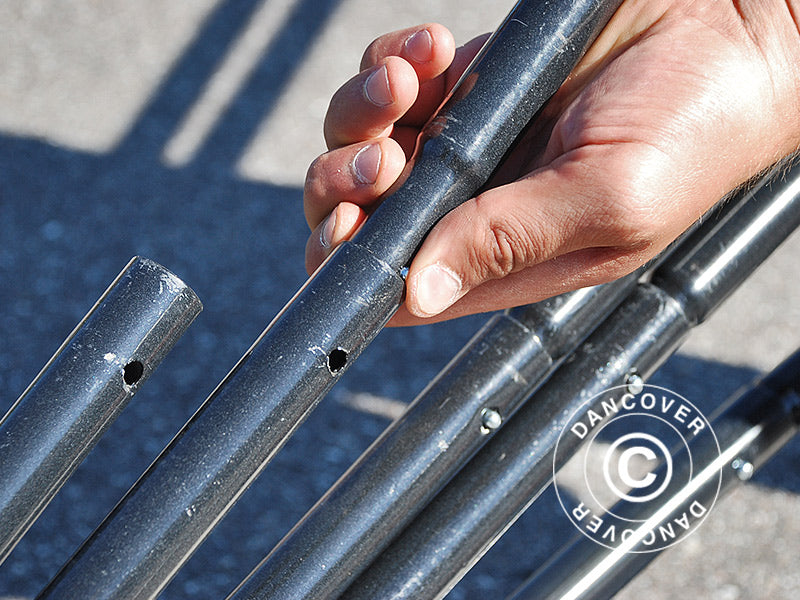 Foldegarage (Bil), 2,8x6,24x2,3m, Grå