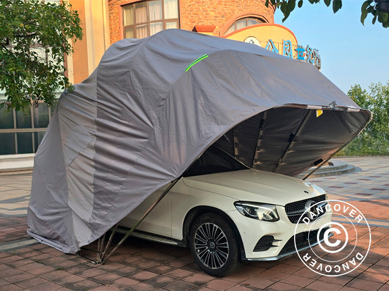 Foldegarage (Bil), 2,8x6,4x2,65m, Grå