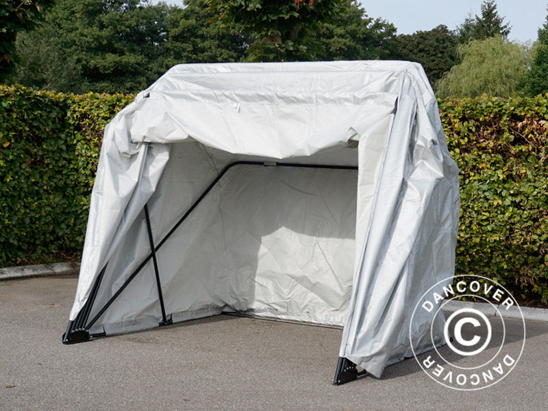 Foldegarage (MC), 1,88x3,45x1,9m, Grå