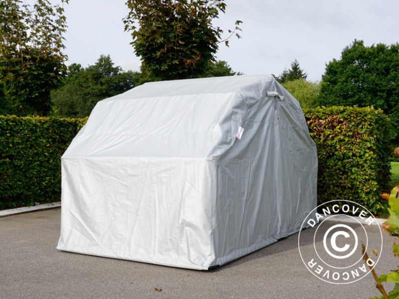 Foldegarage (MC), 1,88x3,45x1,9m, Grå