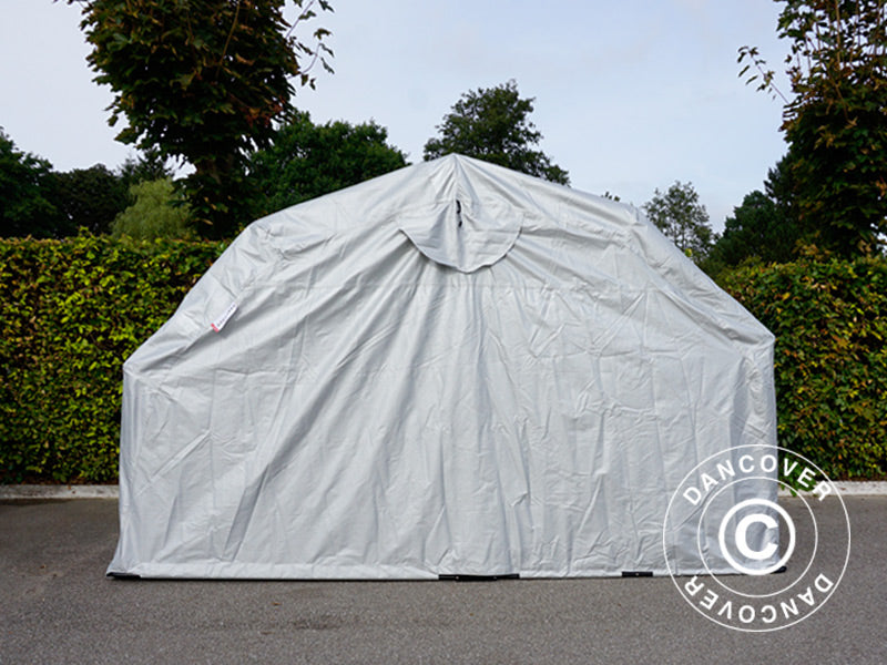 Foldegarage (MC), 1,88x3,45x1,9m, Grå