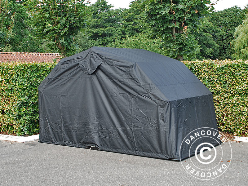 Foldegarage (MC), 1,88x3,45x1,9m, Sort