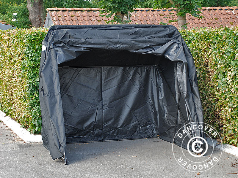 Foldegarage (MC), 1,88x3,45x1,9m, Sort
