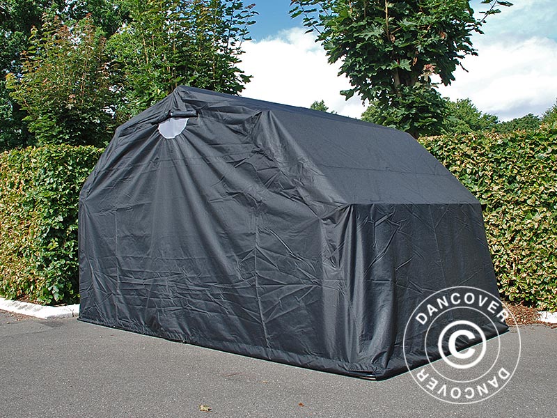 Foldegarage (MC), 1,88x3,45x1,9m, Sort