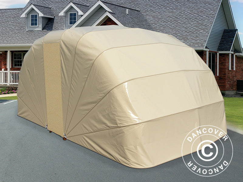 Foldegarage (Bil), 2,5x5,4x2m, Beige
