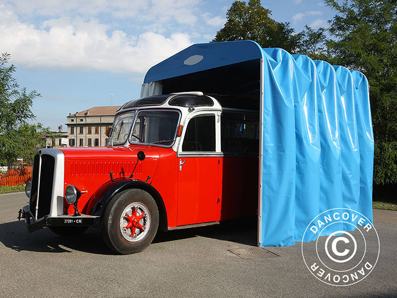 Foldetunnelgarage (Campingvogn), 3,5x7,21x3,9m, Beige