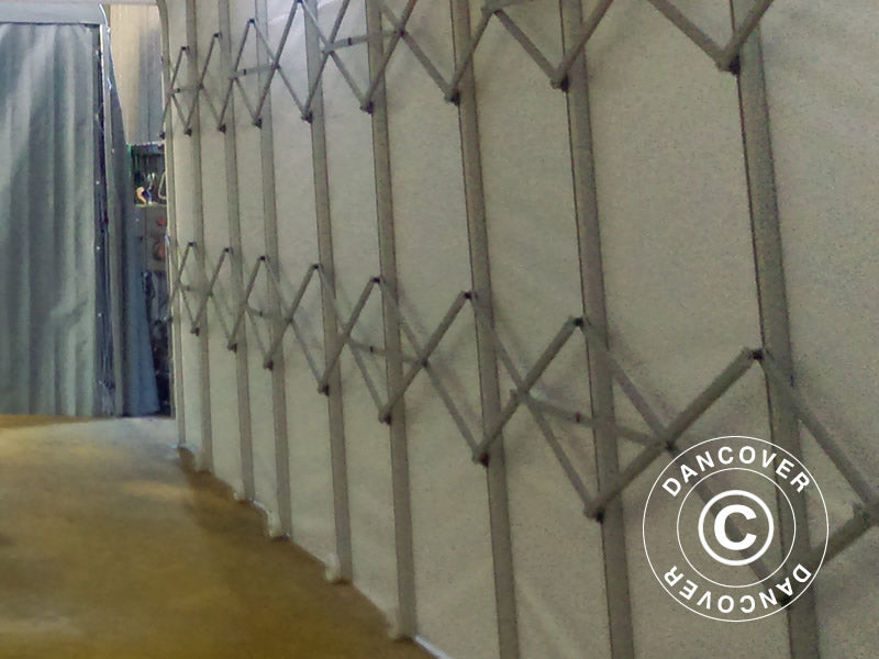 Spillertunnel, sammenfoldelig, 2x10,3x2,2m, Hvid