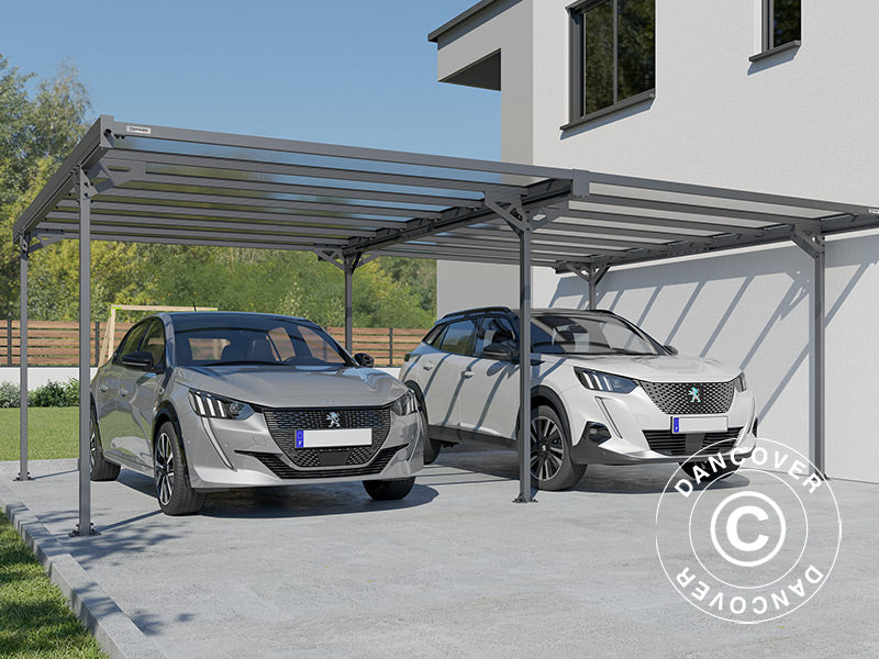 Dobbelt carport Mistral Double, 6,06x5,09x2,27m, Antracit