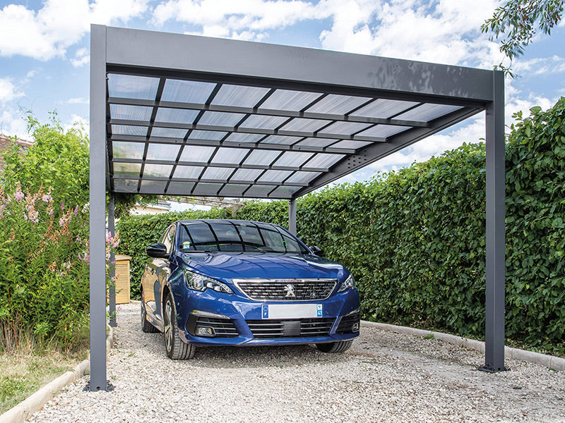 Carport Libeccio, 3,26x5,09x2,34m, Antracit