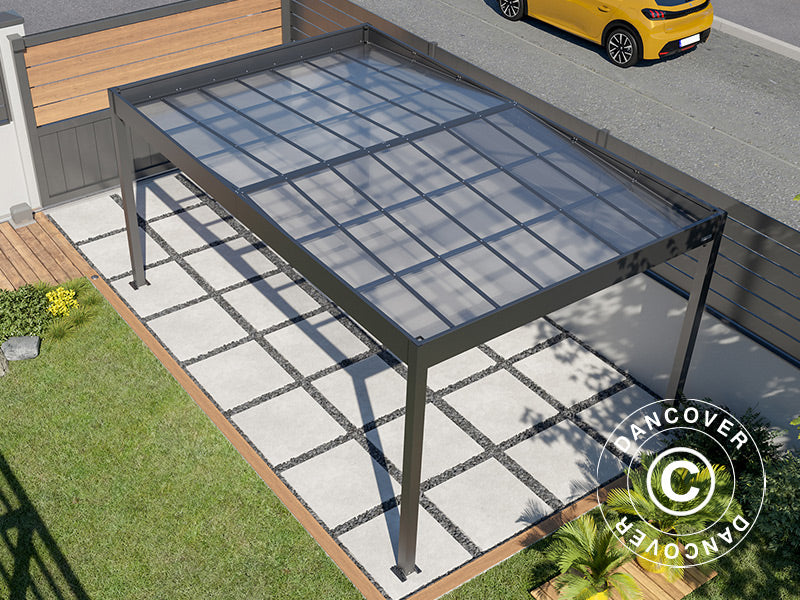 Carport Libeccio, 3,26x5,09x2,34m, Antracit