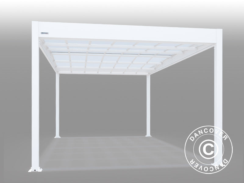 Carport Libeccio, 3,26x5,09x2,34m, Hvid