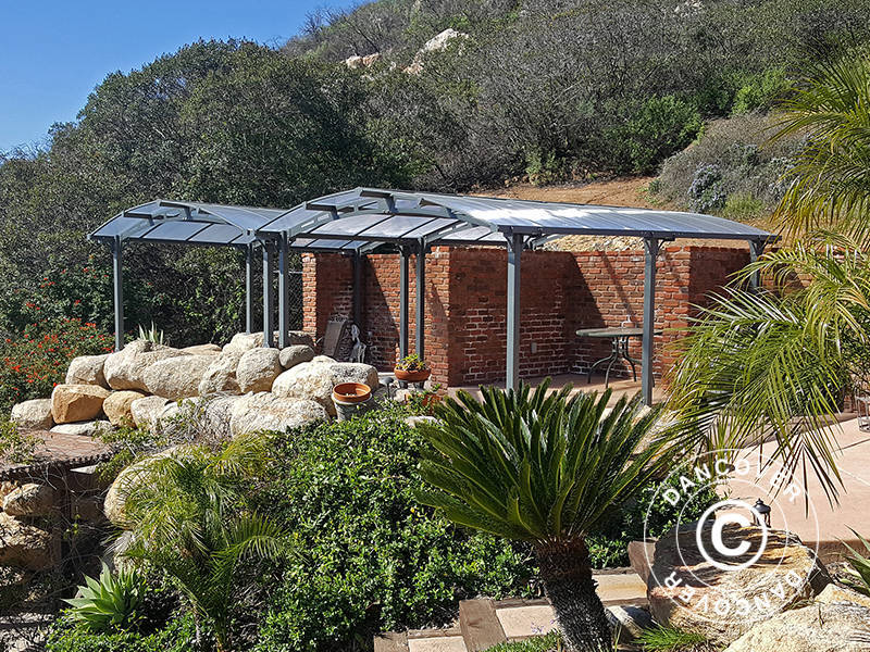 Carport Arcadia, Palram/Canopia, 3,59x5,07m, Grå