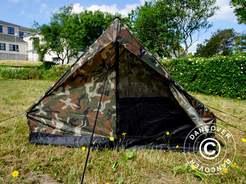 Camouflagetelt Woodland MINI PACK, 2 personer