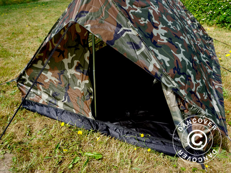 Camouflagetelt Woodland MINI PACK, 2 personer