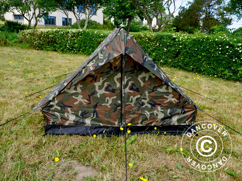 Camouflagetelt Woodland MINI PACK, 2 personer