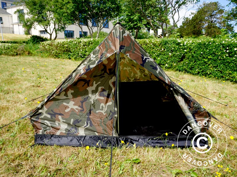Camouflagetelt Woodland MINI PACK, 2 personer