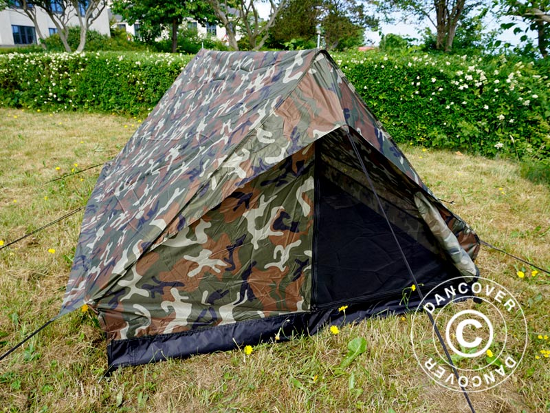 Camouflagetelt Woodland MINI PACK, 2 personer