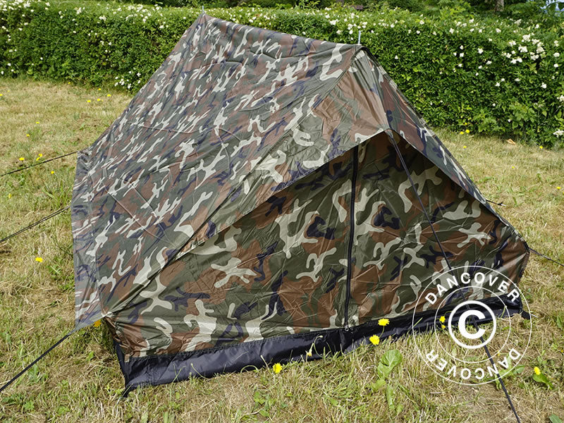 Camouflagetelt Woodland MINI PACK, 2 personer