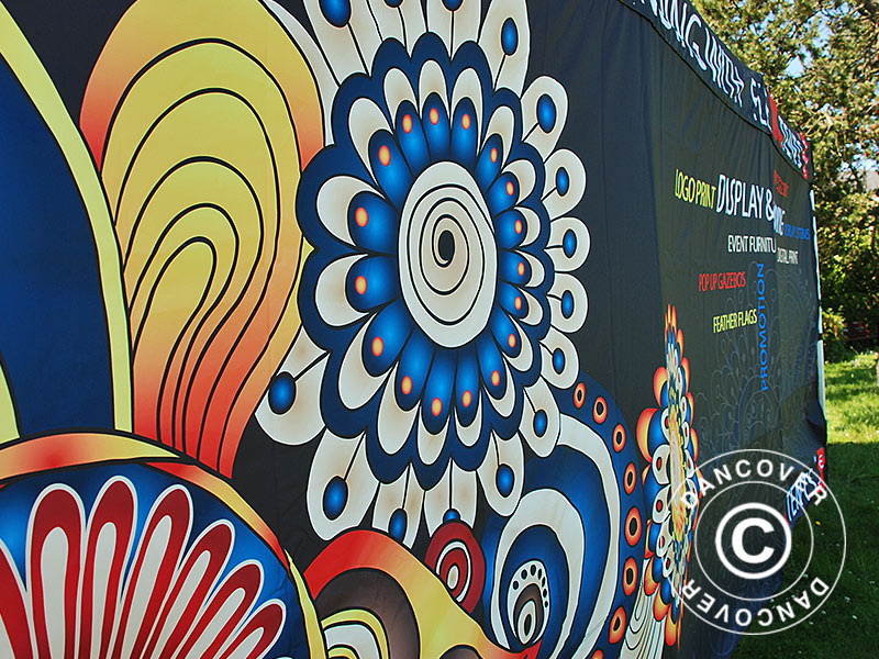 Sidevæg med fuld print 6m til FleXtents PRO 4x6m