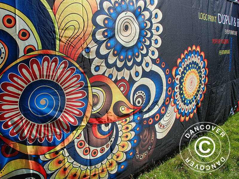 Sidevæg med fuld print 6m til FleXtents PRO 4x6m