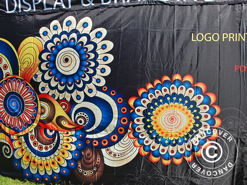 Sidevæg med fuld print 6m til FleXtents PRO 4x6m