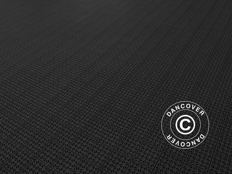 Plastgulv Basic, Multiplate Sort, 72,57 m²