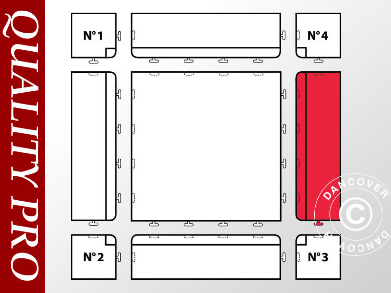 Plastgulv kantstykke, Højre, Antracit