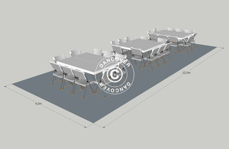 Plastgulv PRO 40 m², Antracit