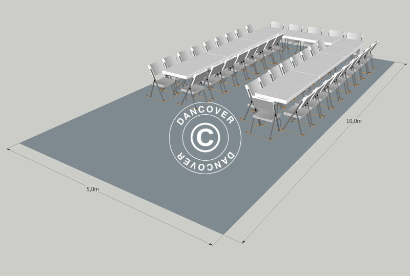 Plastgulv PRO 50 m² , Antracit