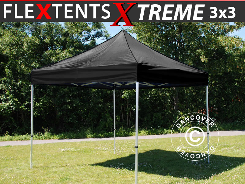 Foldetelt FleXtents Xtreme 50 3x3m Sort