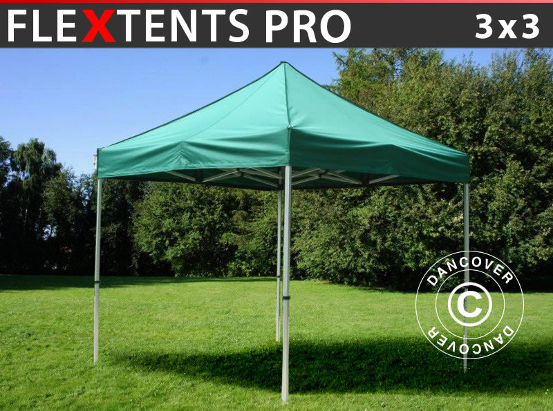 Foldetelt FleXtents PRO 3x3m Grøn