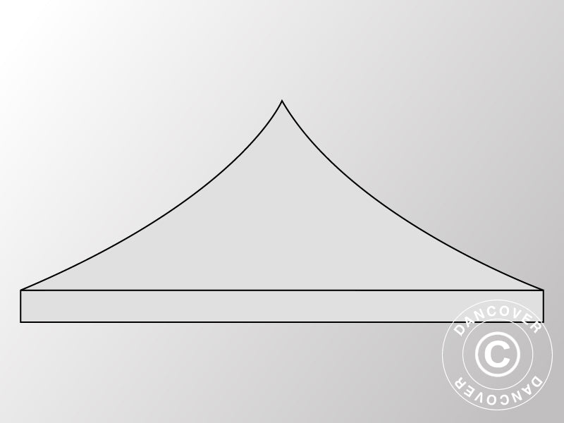 Tagdug til Foldetelt FleXtents 3x3m, Sølv