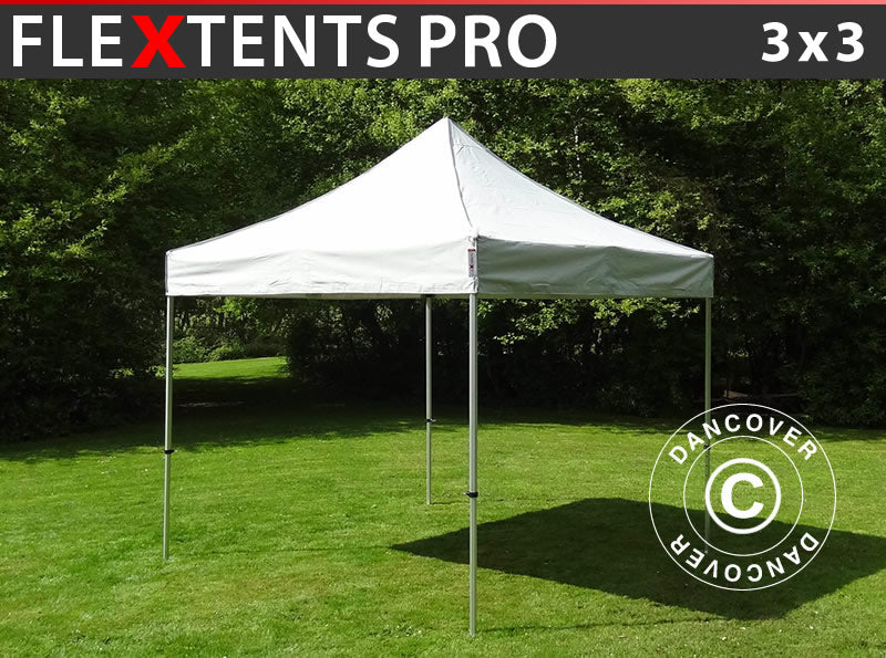 Foldetelt FleXtents PRO 3x3m Sølv