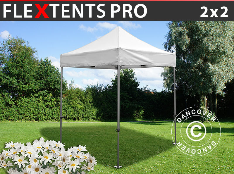 Foldetelt FleXtents PRO 2x2m Hvid