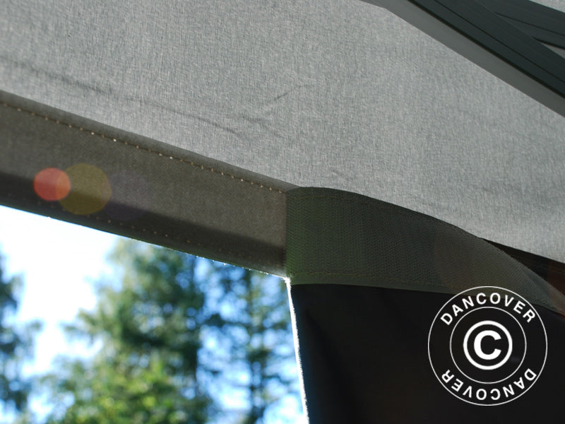 Foldetelt FleXtents PRO 3x3m Grå, inkl. 4 sider