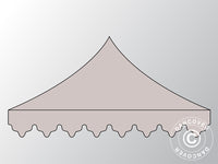 Tagdug "Morocco" til Foldetelt FleXtents 3x3m, Latte