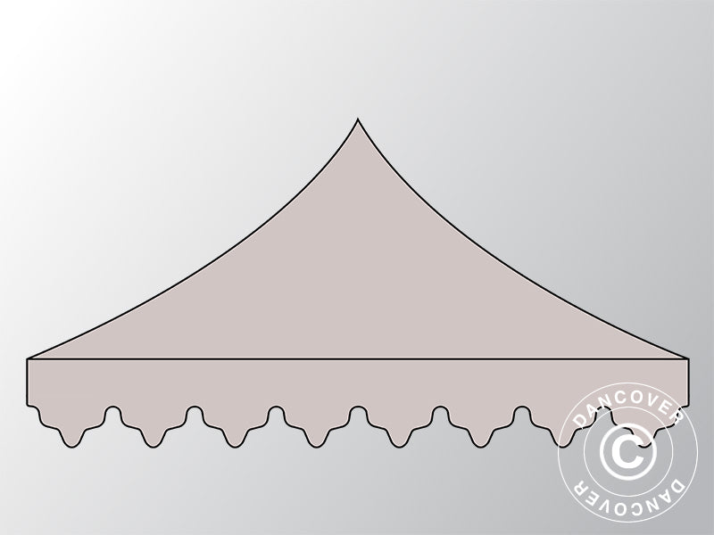 Tagdug "Morocco" til Foldetelt FleXtents 3x6m, Latte