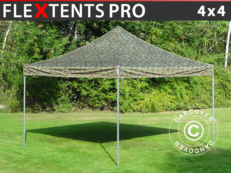 Foldetelt FleXtents PRO 4x4m Camouflage/Militær