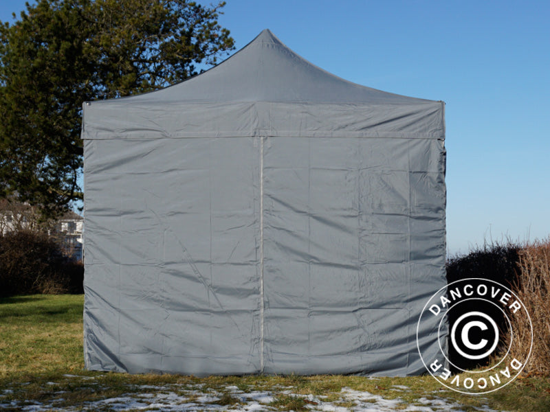 Foldetelt FleXtents PRO 3x6m Grå, inkl. 6 sider