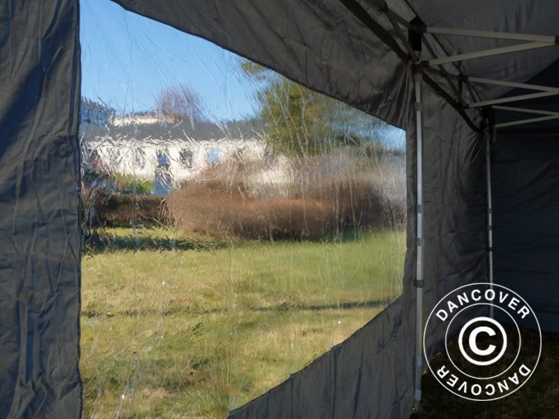 Foldetelt FleXtents PRO 3x6m Grå, inkl. 6 sider