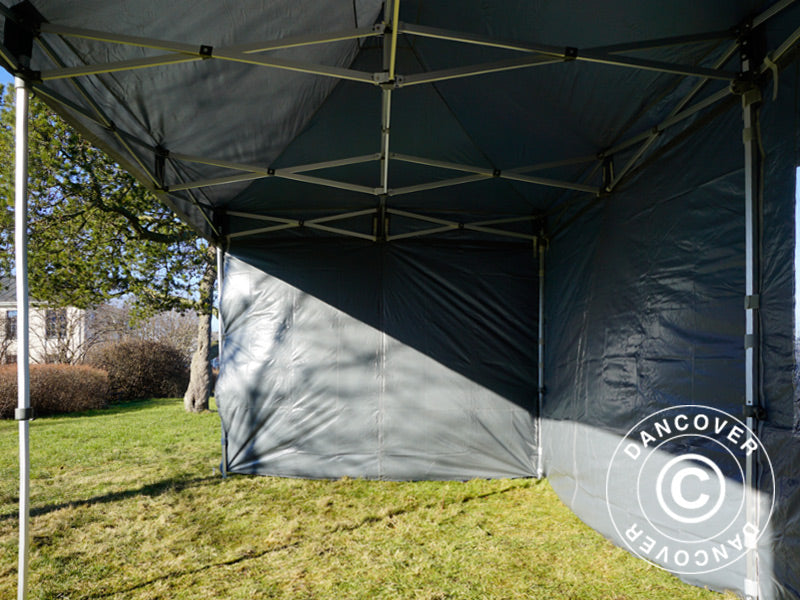 Foldetelt FleXtents PRO 3x6m Grå, inkl. 6 sider