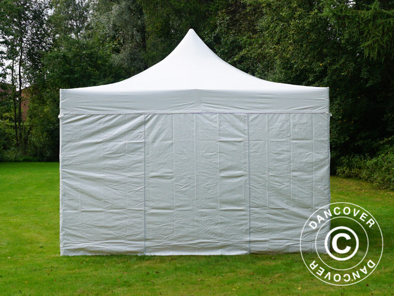 Foldetelt FleXtents Xtreme 50 Heavy Duty 4x6m Hvid, inkl. 8 sider