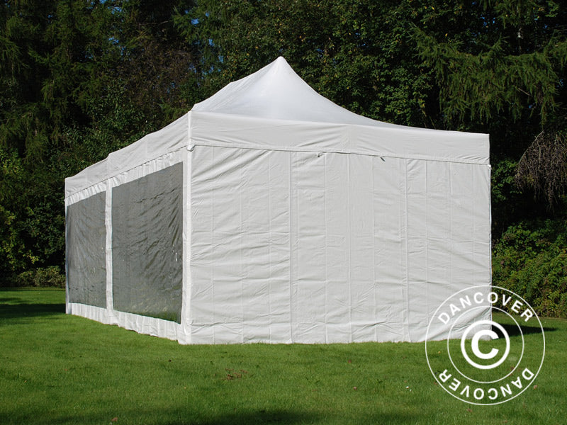 Foldetelt FleXtents Xtreme 50 Heavy Duty 4x8m Hvid, inkl. 6 sider