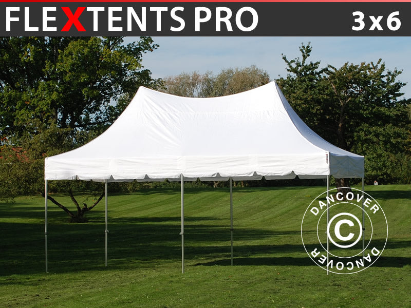 Foldetelt FleXtents PRO Peak Pagoda 3x6m Hvid