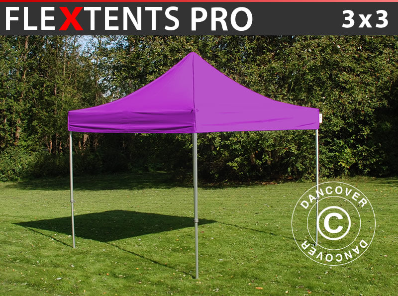 Foldetelt FleXtents PRO 3x3m Lilla
