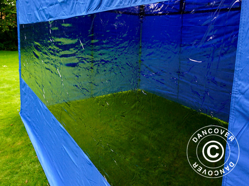 Foldetelt FleXtents PRO 3x4,5m Blå, inkl. 4 sider