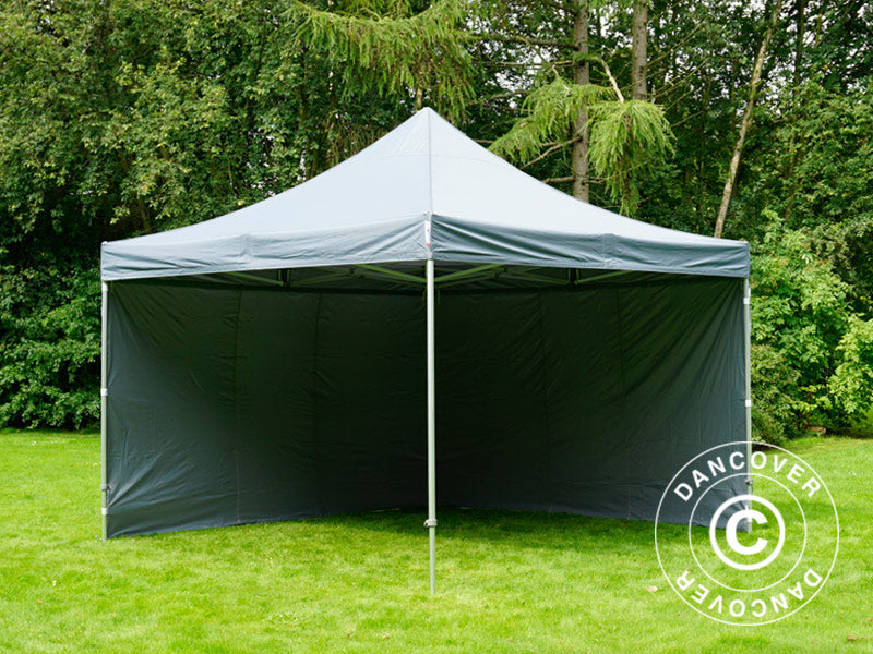 Foldetelt FleXtents Xtreme 50 4x4m Grå, inkl. 4 sider